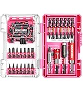 Geinxurn 56Pieces Impact Screwdriver Bits Set, Magnetic S2 Steel Phillips/Slotted/Square/Torx Ins...