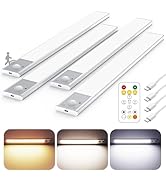 12" Ultra-Thin Under Cabinet Lighting Wireless, Aluminum Alloy Under Counter Lights for Kitchen, ...
