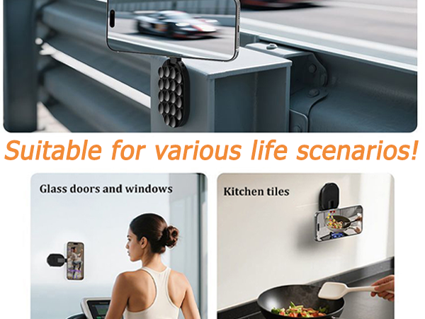 3-in-1 Magnetic Suction Cup Phone Mount with Suction