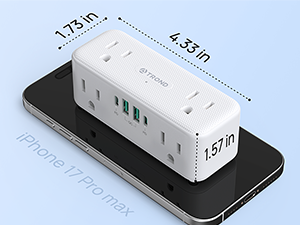 compact wall outlet extender