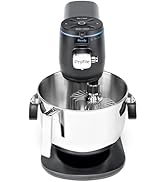 GE Profile Smart Stand Mixer, Built-In Smart Scale &amp; Auto Sense Technology, 7qt Stainless Steel B...