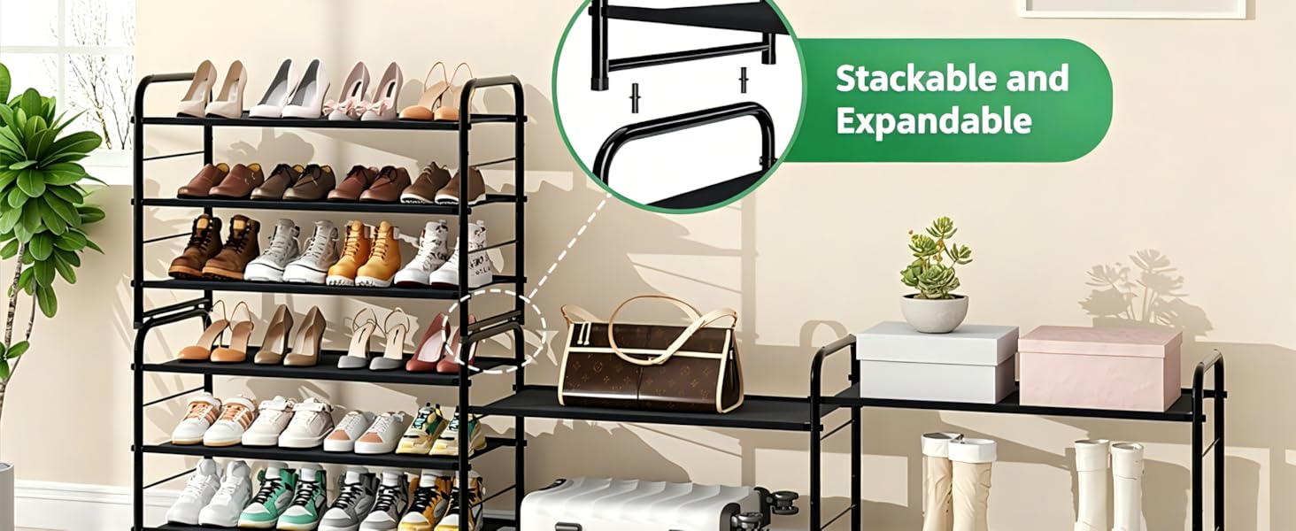 Stackable Shoe Rack for closet