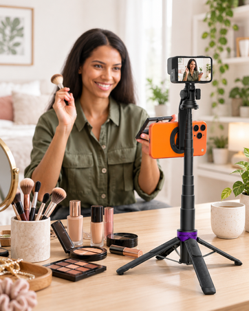 magnetic selfie stick tripod