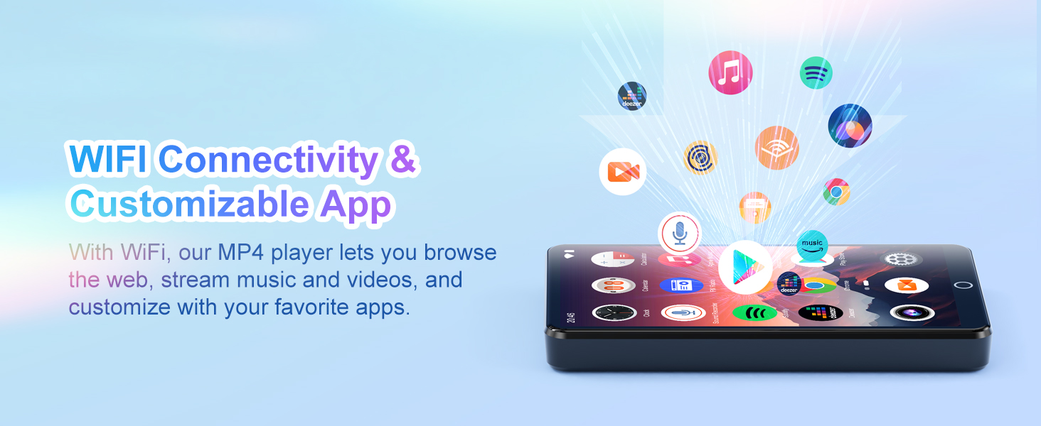 mp3 player with Bluetooth and wifi