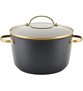 Farberware Forged Induction Ceramic Nonstick Cookware Stockpot with Lid, Dishwasher Safe, Suitabl...