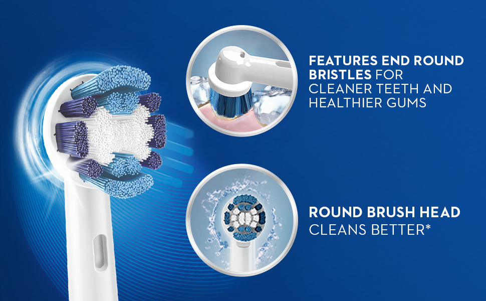 end round bristles for cleaner teeth healthier gums round brush head cleans better vs regular