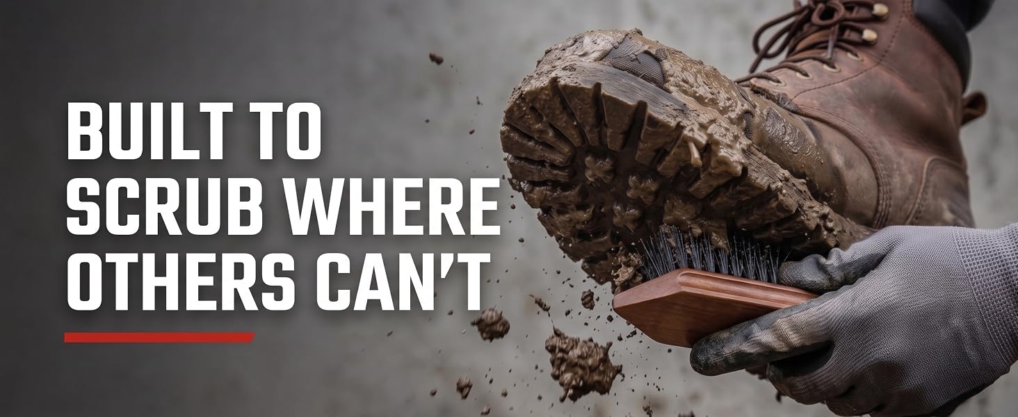 built to scrub where others can&amp;#39;t boot scrubber scraper muddy work boot