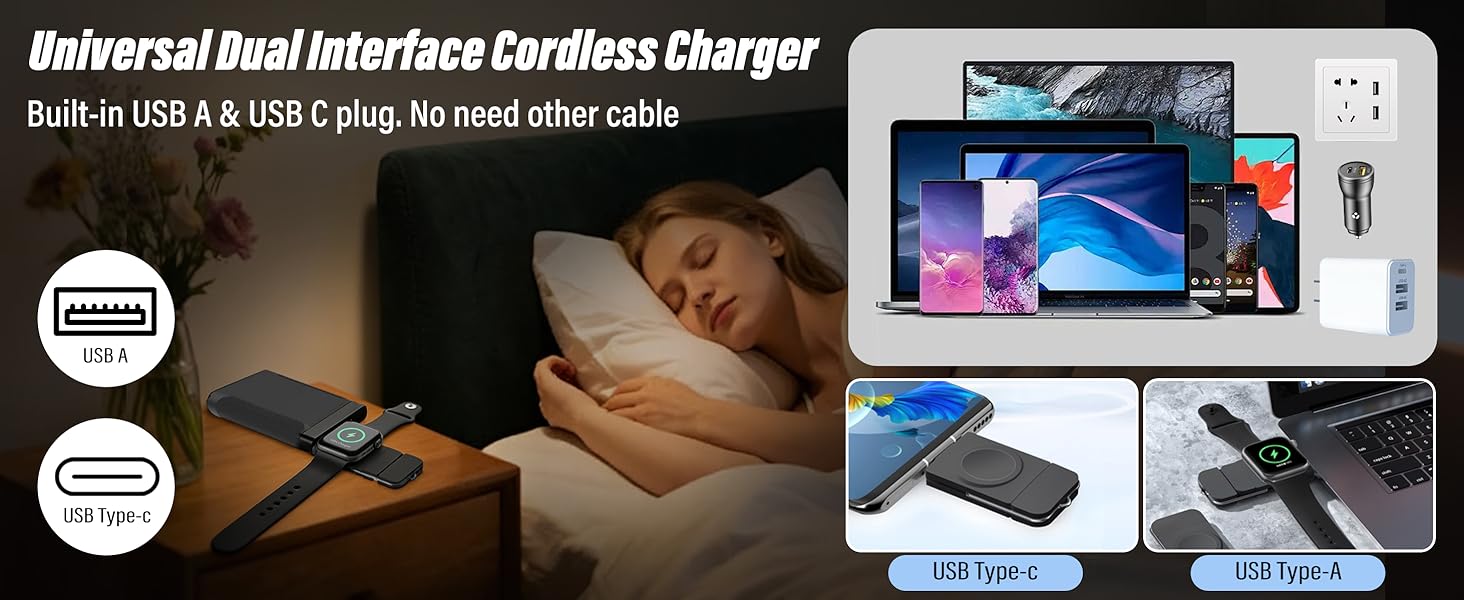 Universal dual interface cordless charger