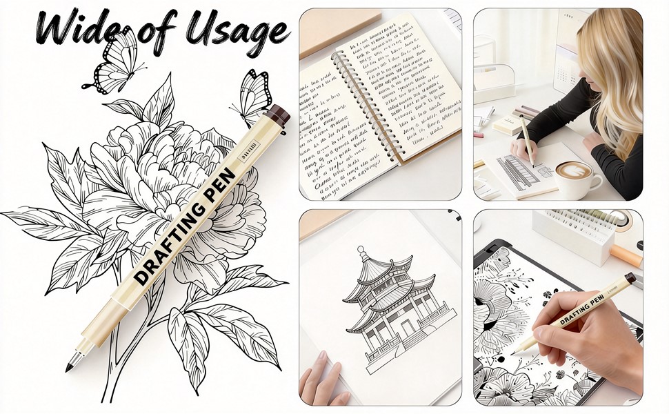 Black Fine Liner Waterproof Art Line
