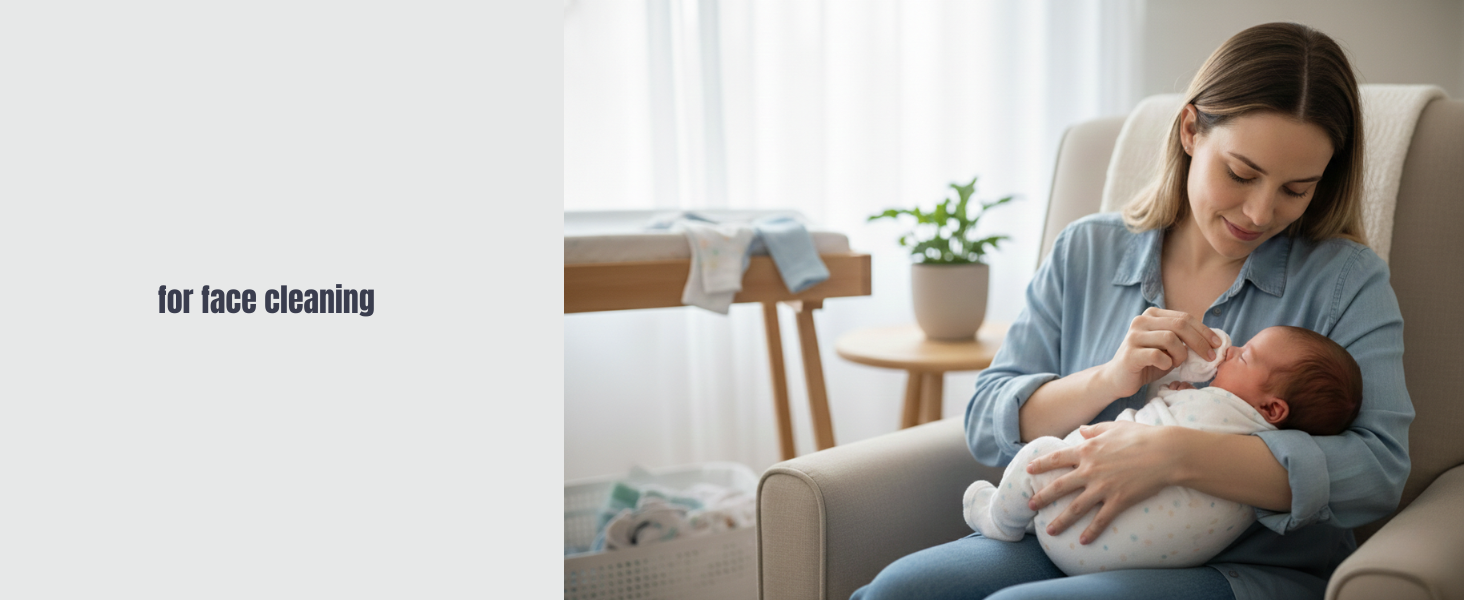 Baby water wipes for diaper changes, hands and face, suitable for everyday use