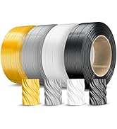 SUNLU 500g Silk PLA Filament Refill 1.75mm 4-Color, No-Spool 3D Printer Silk Filament Bundle for ...