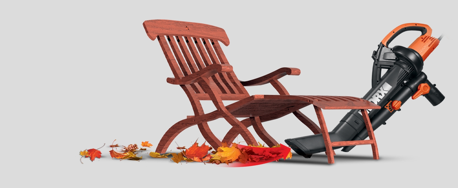WORX WG509 Corded Leaf Blower/Vacuum/Mulcher - Get into Narrow Spaces