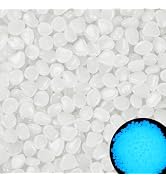 1000pcs Glow in The Dark White Stones Luminous Stones Glow in The Dark Rocks Outdoor White Rocks ...