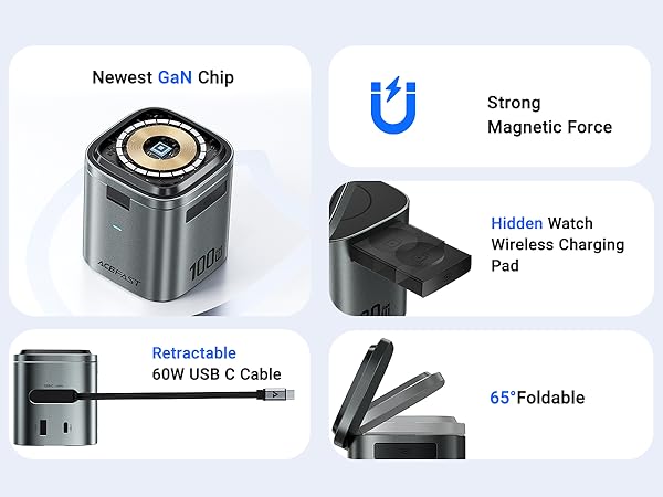 Qi2 Wireless Charging Station