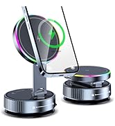 RUNNINGMT Wireless Charger Car Phone Holder for Magsafe,360°Adjustable Vacuum Magnetic Phone Hold...