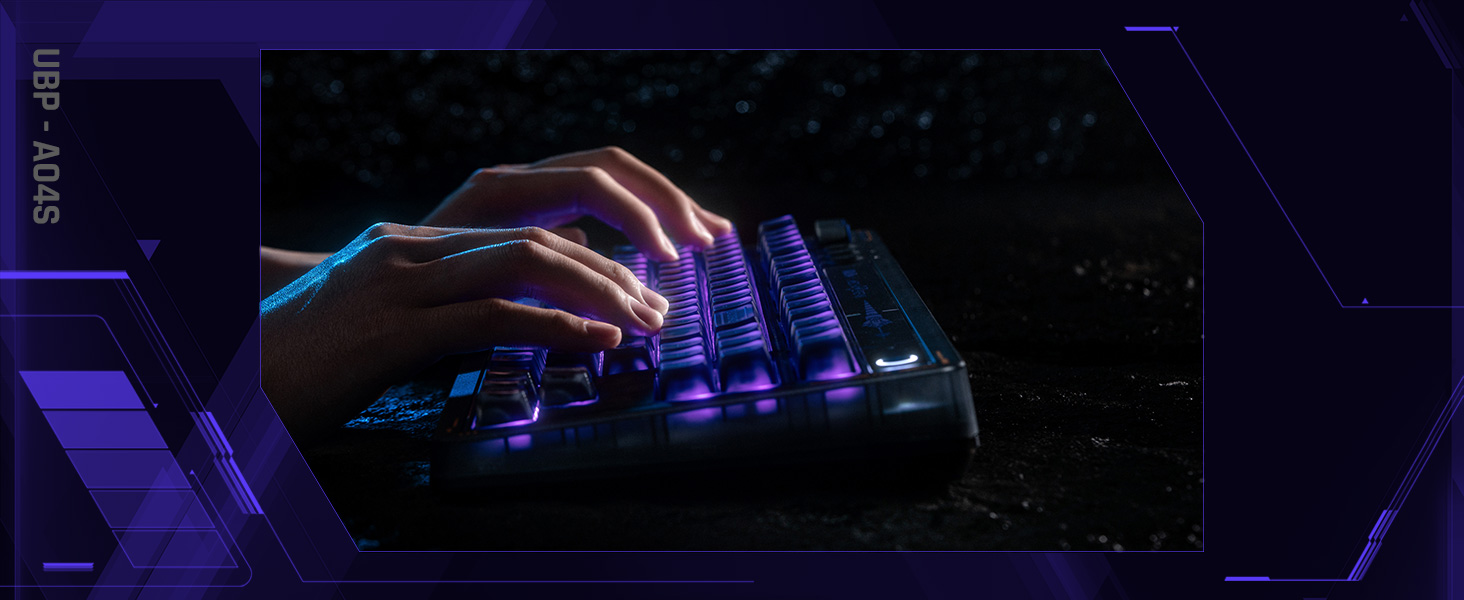 Mechanical Keyboard Hot-Swappable Kailh Switches RGB Backlight Programmable Windows Android