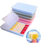 1 Tbsp Silicone Freezer Molds with Lids,100% Platinum Silicone Freezer Trays, Oven &amp; Microwave Sa...