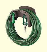 DF OMER Plastic Garden Water Hose Holder Fits 50 ft. Hose – 9.2x5.9x5.5 in. Weatherproof Wall Mou...