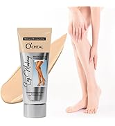 O’CHEAL Waterproof Leg Makeup Cream, No Transfer Tattoo Cover Up&amp;Scar Concealer, Long Lasting Bod...