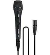 Phenyx Pro Vocal Microphone, Supercardioid Dynamic Mic with 16.4 ft XLR Cable, Mic Clip, Storage ...