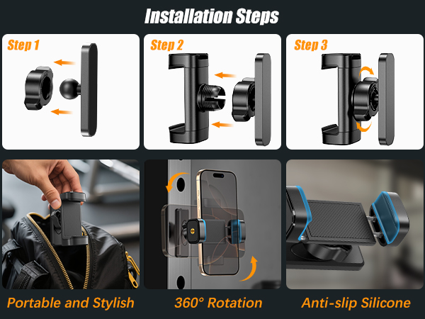 Gym Magnetic Phone Holder