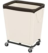 StorageWorks Laundry Hamper with Wheels, 210L Large Rolling Laundry Basket, Heavy Duty Dirty Clot...