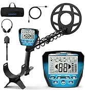 OMMO Metal Detector, Rechargeable Metal Detector for Adults with 1800mAh Battery, 6 Modes Gold De...