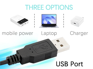 usb cooling fan usb-a port mobile power laptop charger adapter 110v 120v 220v 240v 5v