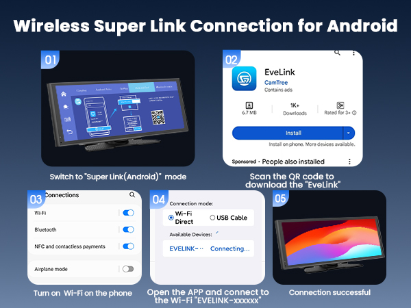 Wireless Super Link Connection for Android