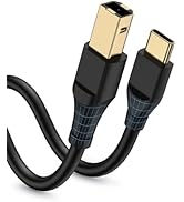 Printer Cable 6ft, Scanner USB C to USB B Cable for Epson, HP, Canon, Midi, Ethernet Print to Com...