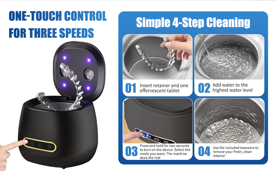 denture cleaner retainer cleaner machine ultrasonic cleaner retainer