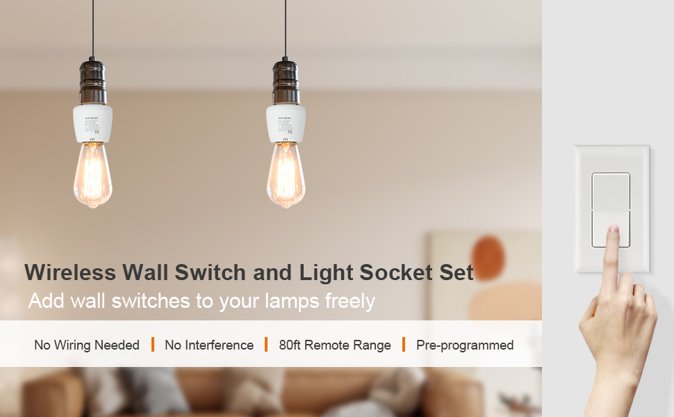 wireless light switch and bulb