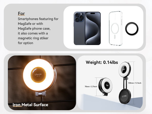 magsafe iphone ring light