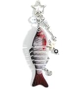 SHTALHST Fish Keychain for Women Realistic Fish Bag Charm Fishing Keychains Y2K Accessory for Key...