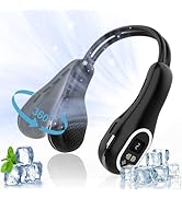 VEKK Portable Neck Fan 360° Wind Direction Adjustment Bladeless Fan, 6000 mAh Battery Operated We...