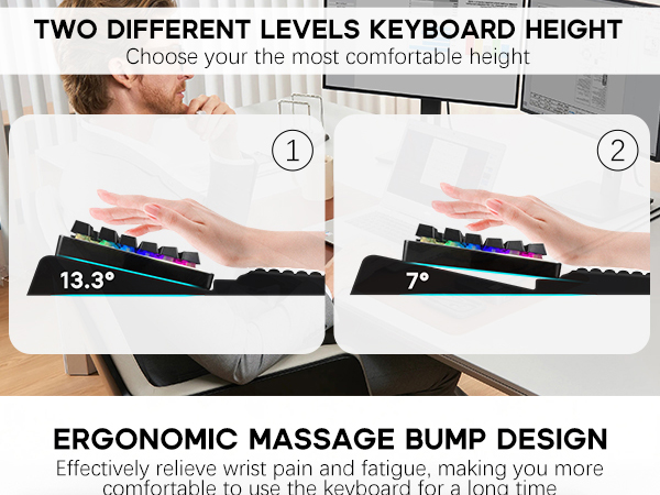 key board pad with wrist rest