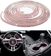 AOCISKA 16.4Ft Bling Car Trim Self Adhesive,Car Dashboard Decorations,DIY Rhinestone Car Interior...