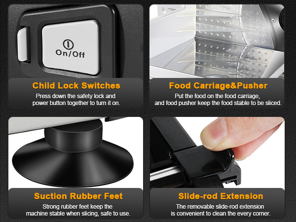 Meat Slicer Electric Deli Food Slicer