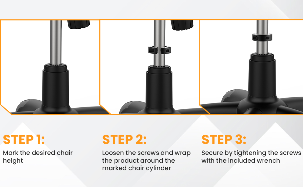fix sinking office chair clamps