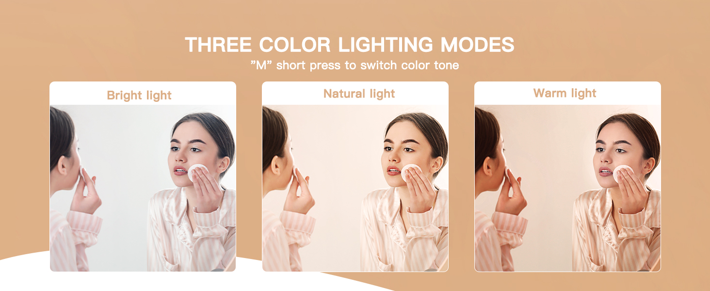 lighted makeup mirror