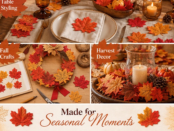 Fall Artificial Maple Leaves