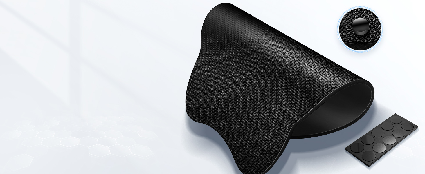 Double non-slip rubber base