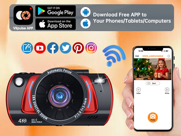 digital camera with flip screen