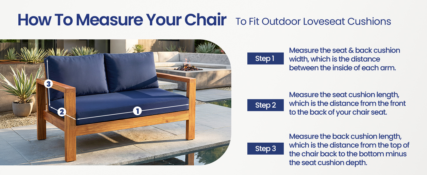 outdoor loveseat cushions