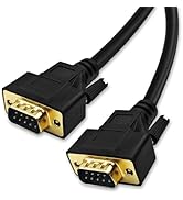 XANHAM 3.3 Feet(1 Meter) RS232 Null Modem Cable DB9 2 3 Cross TX RX Line Double Shielded(Metal Br...