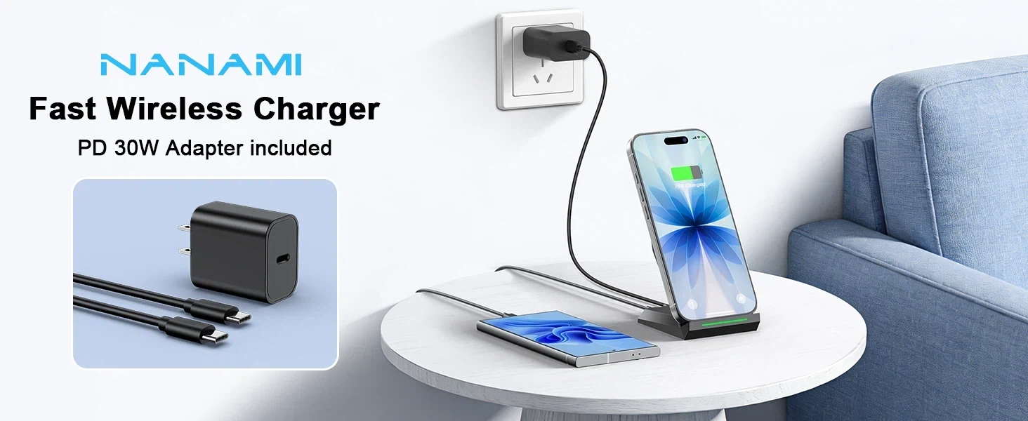 FAST WIRELESS CHARGER WITH PD30W ADAPTER