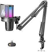 MAONO DGM20W Wireless Gaming Microphone for PC, Condenser USB Mic with Boom Arm for Streaming, To...