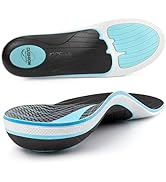 PCSsole Plantar Fasciitis Insoles Men Women- 220+lbs Heavy Duty High Arch Support Inserts with Co...