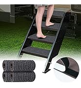 ESUDNT RV Step Covers Rug Stair Covers for Mobile Home, Camper, Compatible with Lippert, MORryde ...