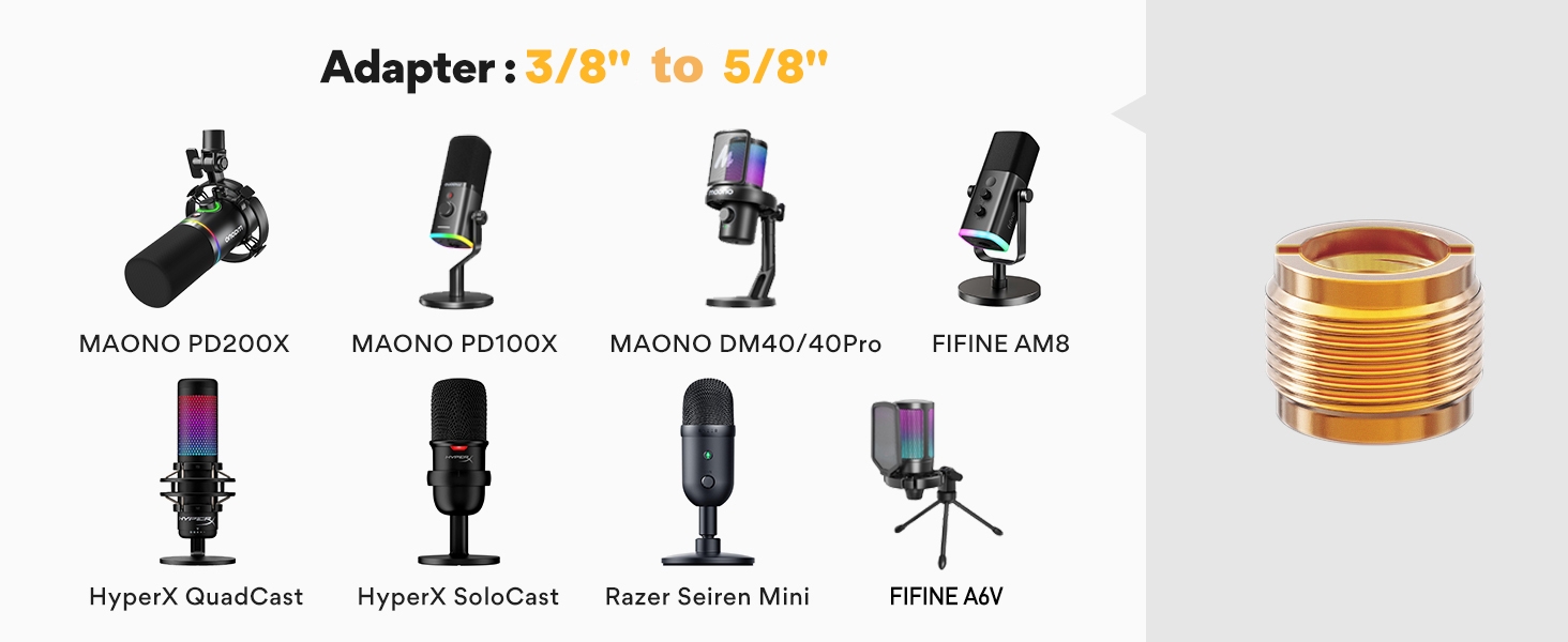 MAONO Boom Arm Microphone Stand BA20 White